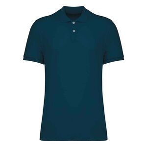 Native Spirit Mens Pique Polo Shirt / Peacock Blue